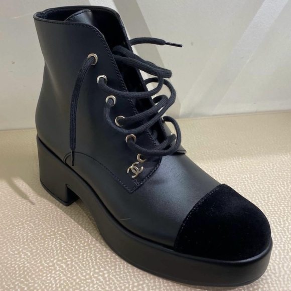 Chanel Combat Boots - Picture 1 of 5